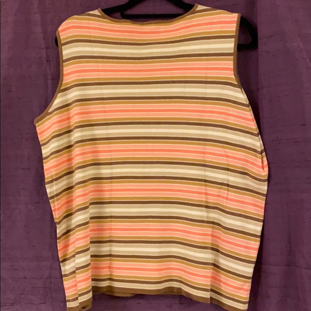 Square Neck Striped Shell - Picture 4 of 6